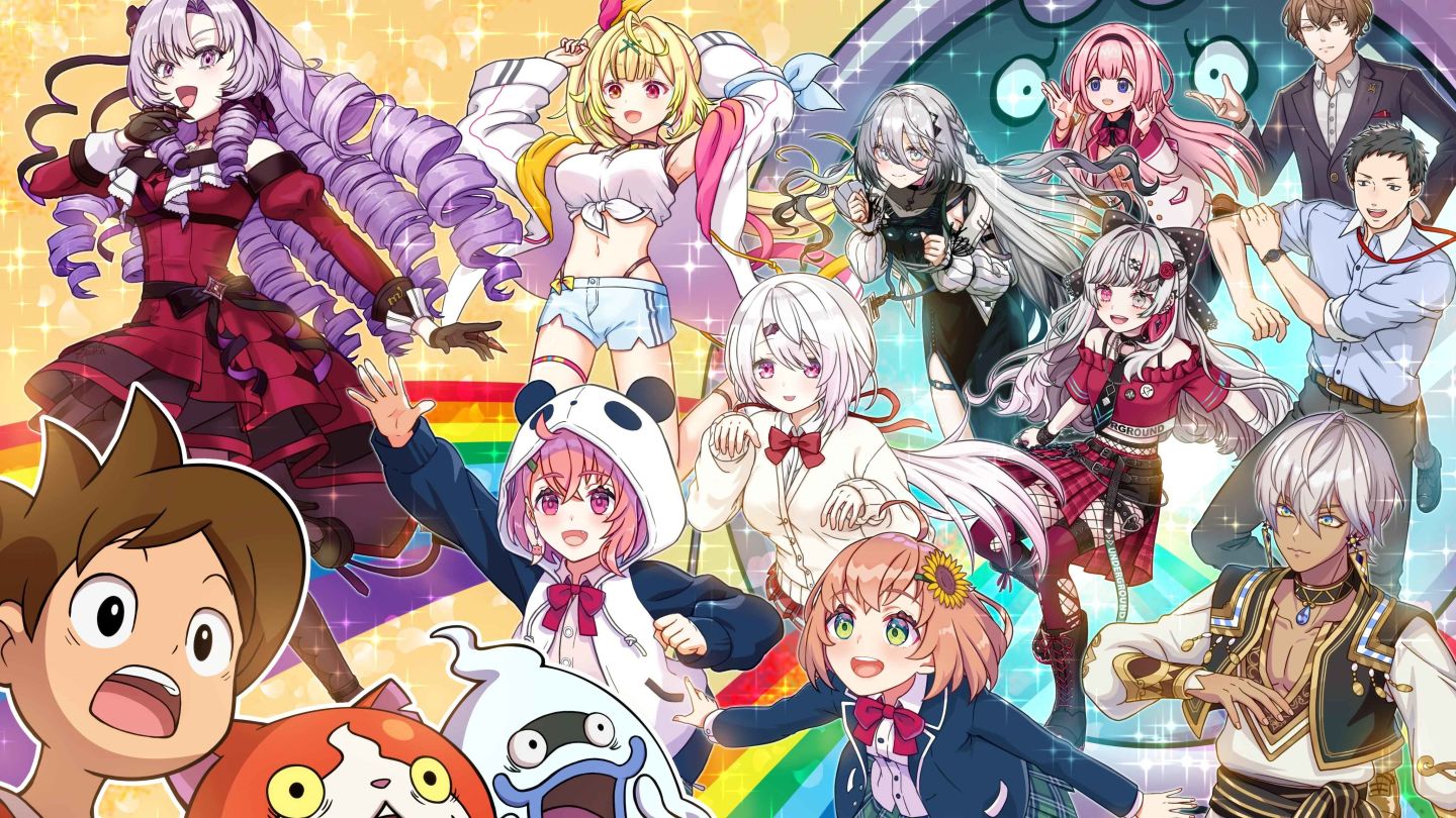 《妖怪手錶 噗尼噗尼》x 彩虹社合作活動 5/1 開跑，大小姐等 11 位人氣 VTuber 參戰！